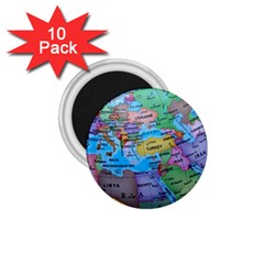 Globe World Map Maps Europe 1 75  Magnets (10 Pack)  by Sudhe