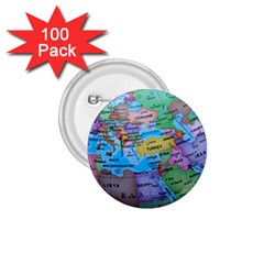 Globe World Map Maps Europe 1 75  Buttons (100 Pack)  by Sudhe