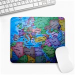 Globe World Map Maps Europe Large Mousepads Front