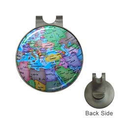 Globe World Map Maps Europe Hat Clips With Golf Markers by Sudhe