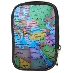 Globe World Map Maps Europe Compact Camera Leather Case by Sudhe