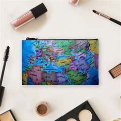 Globe World Map Maps Europe Cosmetic Bag (small) by Sudhe