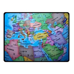 Globe World Map Maps Europe Fleece Blanket (small) by Sudhe