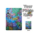 Globe World Map Maps Europe Playing Cards 54 (Mini) Front - SpadeK