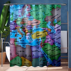 Globe World Map Maps Europe Shower Curtain 60  X 72  (medium)  by Sudhe