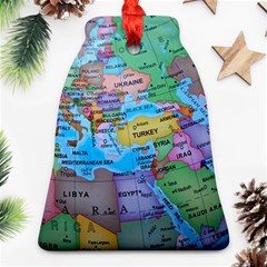 Globe World Map Maps Europe Ornament (bell) by Sudhe