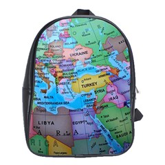 Globe World Map Maps Europe School Bag (xl) by Sudhe