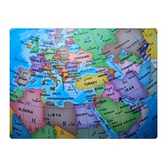 Globe World Map Maps Europe Double Sided Flano Blanket (mini)  by Sudhe