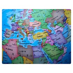 Globe World Map Maps Europe Double Sided Flano Blanket (medium)  by Sudhe