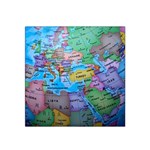 Globe World Map Maps Europe Satin Bandana Scarf Front