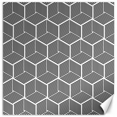 Cube Pattern Cube Seamless Repeat Canvas 12  X 12  by Sudhe