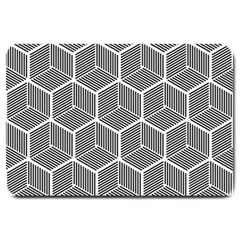 Cube Pattern Cube Seamless Repeat Large Doormat  by Sudhe