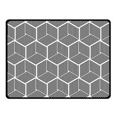 Cube Pattern Cube Seamless Repeat Double Sided Fleece Blanket (small)  by Sudhe