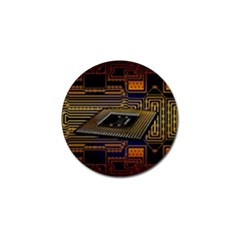 Processor Cpu Board Circuits Golf Ball Marker (10 Pack) by Sudhe