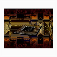 Processor Cpu Board Circuits Small Glasses Cloth by Sudhe