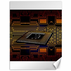 Processor Cpu Board Circuits Canvas 36  X 48  by Sudhe