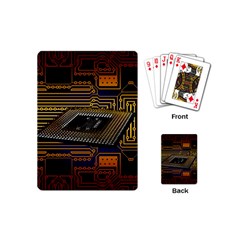 Processor Cpu Board Circuits Playing Cards (mini) by Sudhe