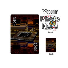 Processor Cpu Board Circuits Playing Cards 54 (mini) by Sudhe