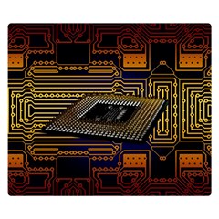 Processor Cpu Board Circuits Double Sided Flano Blanket (small)  by Sudhe