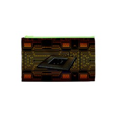 Processor Cpu Board Circuits Cosmetic Bag (xs) by Sudhe