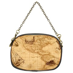 Map Discovery America Ship Train Chain Purse (two Sides) by Sudhe