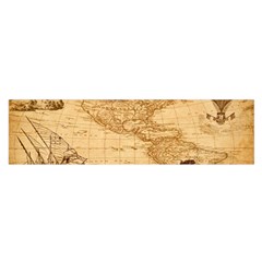 Map Discovery America Ship Train Satin Scarf (oblong) by Sudhe