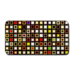 Squares Colorful Texture Modern Art Medium Bar Mats by Sudhe