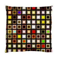 Squares Colorful Texture Modern Art Standard Cushion Case (two Sides) by Sudhe