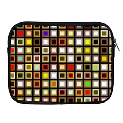 Squares Colorful Texture Modern Art Apple Ipad 2/3/4 Zipper Cases by Sudhe