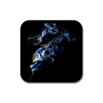 Smoke Flame Dynamic Wave Motion Rubber Coaster (Square)  Front