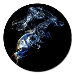 Smoke Flame Dynamic Wave Motion Magnet 5  (round) by Sudhe