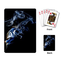 Smoke Flame Dynamic Wave Motion Playing Cards Single Design by Sudhe