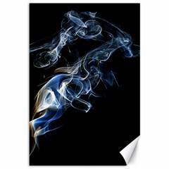 Smoke Flame Dynamic Wave Motion Canvas 12  X 18  by Sudhe