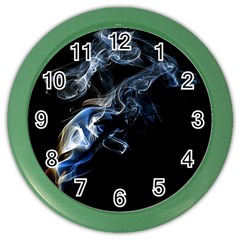 Smoke Flame Dynamic Wave Motion Color Wall Clock by Sudhe