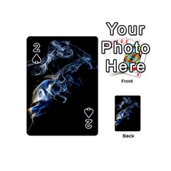 Smoke Flame Dynamic Wave Motion Playing Cards 54 (mini) by Sudhe