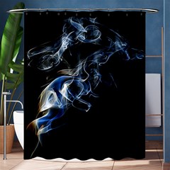 Smoke Flame Dynamic Wave Motion Shower Curtain 60  X 72  (medium)  by Sudhe