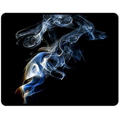 Smoke Flame Dynamic Wave Motion Double Sided Fleece Blanket (medium)  by Sudhe