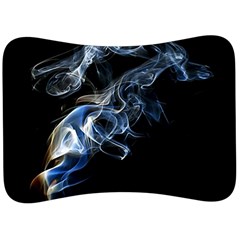 Smoke Flame Dynamic Wave Motion Velour Seat Head Rest Cushion by Sudhe