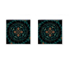 Abstract Digital Geometric Pattern Cufflinks (square) by Sudhe