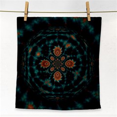 Abstract Digital Geometric Pattern Face Towel by Sudhe