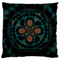 Abstract Digital Geometric Pattern Large Flano Cushion Case (two Sides) by Sudhe