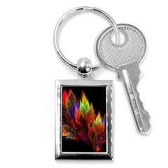 Abstract Digital Art Fractal Key Chains (rectangle)  by Sudhe