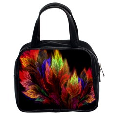 Abstract Digital Art Fractal Classic Handbag (two Sides) by Sudhe