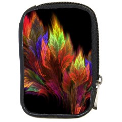 Abstract Digital Art Fractal Compact Camera Leather Case by Sudhe