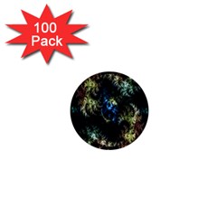 Abstract Digital Art Fractal 1  Mini Buttons (100 Pack)  by Sudhe