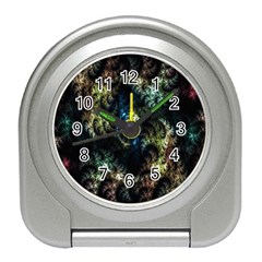 Abstract Digital Art Fractal Travel Alarm Clock by Sudhe