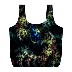 Abstract Digital Art Fractal Full Print Recycle Bag (l) by Sudhe