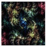 Abstract Digital Art Fractal Large Satin Scarf (Square) Front