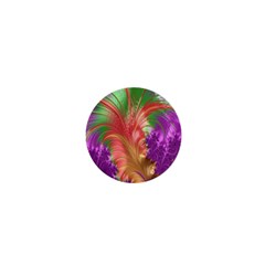 Fractal Purple Green Orange Yellow 1  Mini Magnets by Sudhe