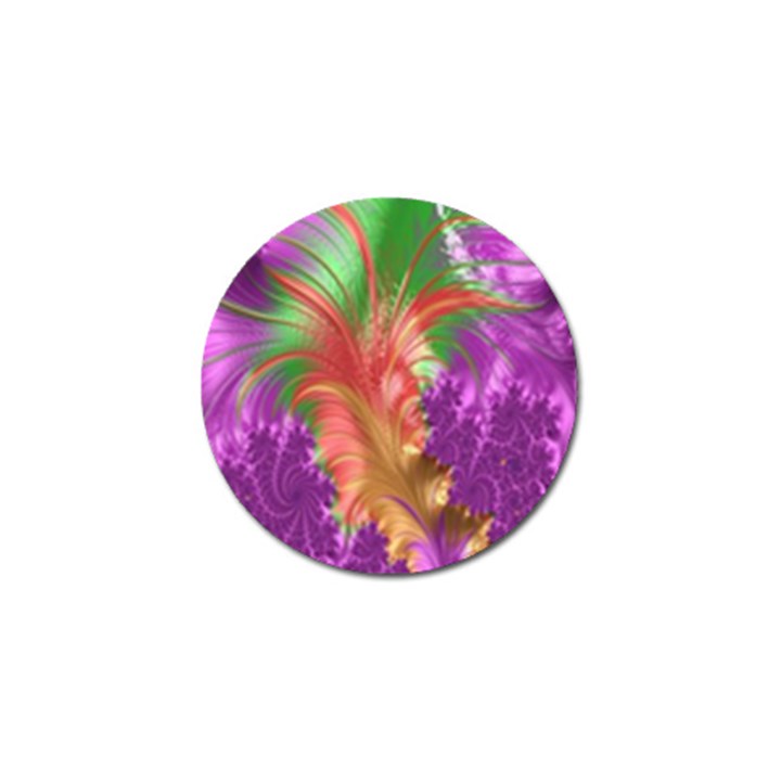 Fractal Purple Green Orange Yellow Golf Ball Marker (10 pack)